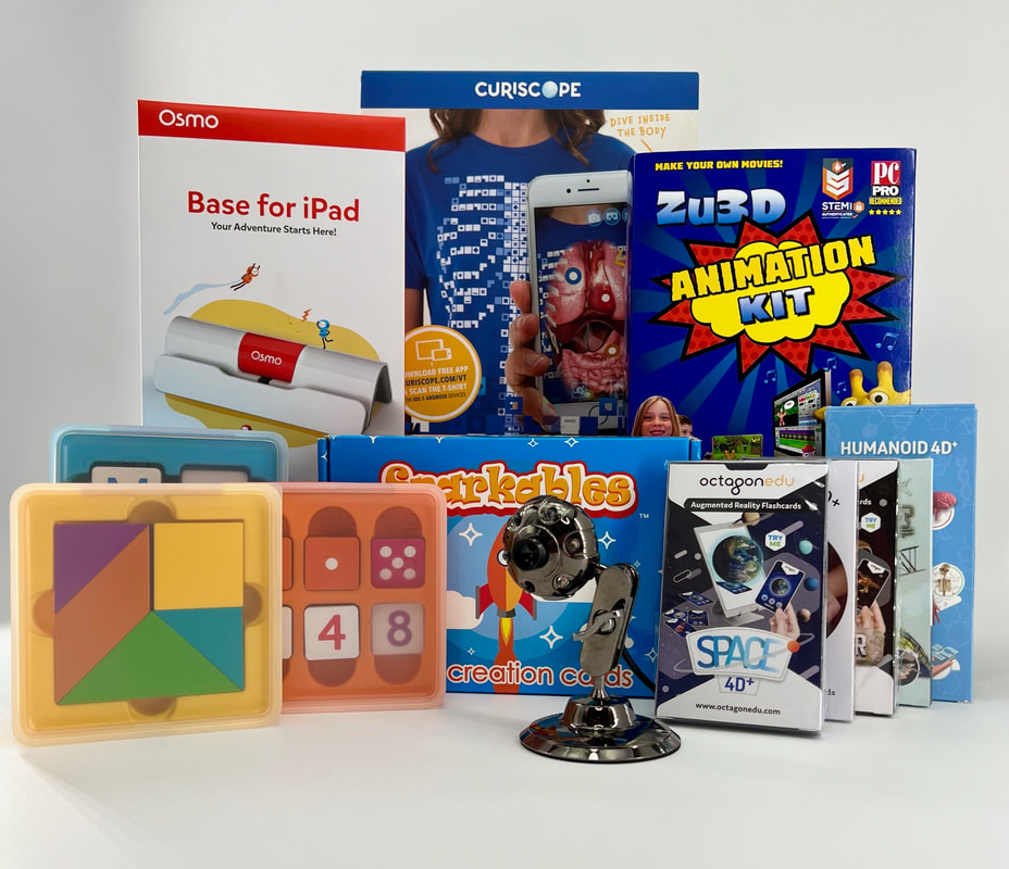 STEM Activate™ Tools Starter Kit with Osmo, Zu3D stop-motion animation kit, AR cards, and more