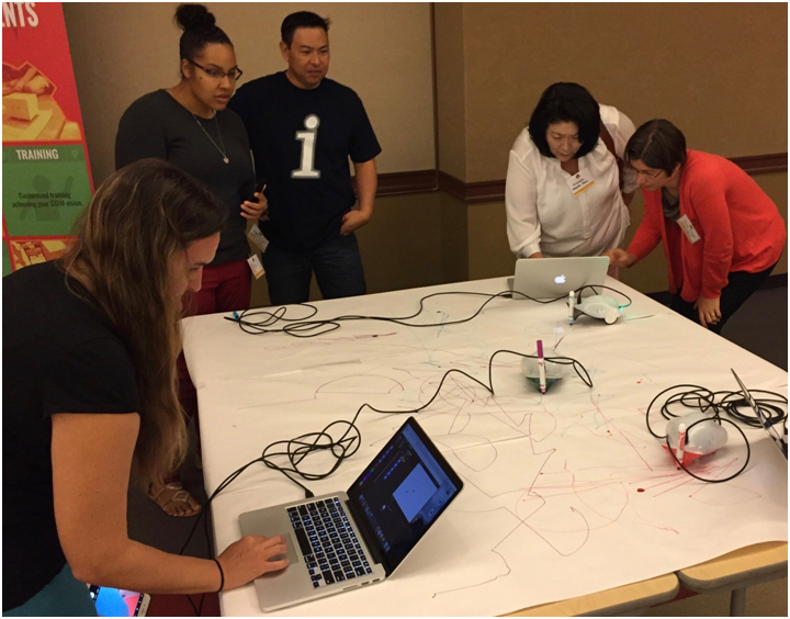 TechTerra had the chance to share Birdbrain Tech’s Finch robot with students and teachers