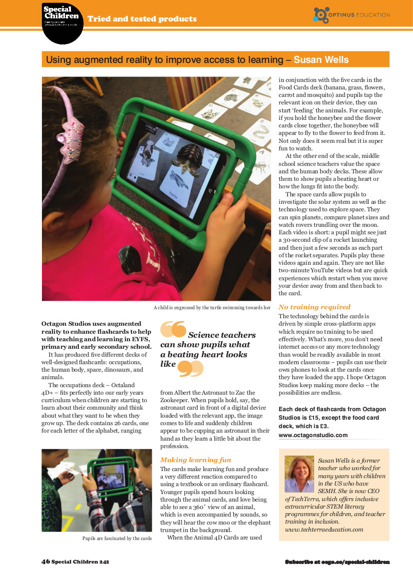 Using Augmented Reality to Improve Access to Learning
