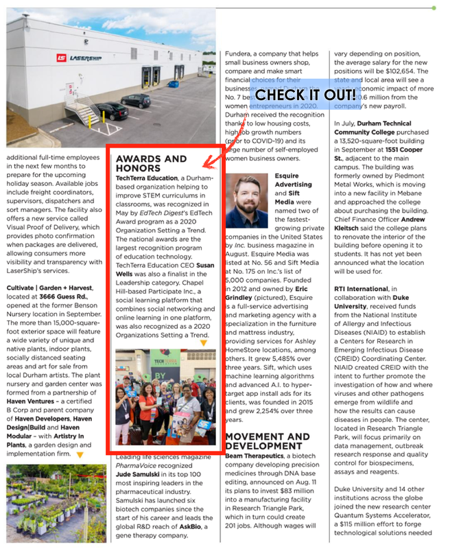 TechTerra Education Featured in Biz Briefs