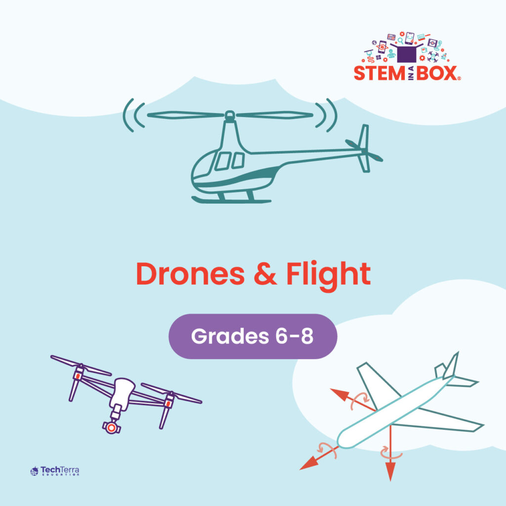 Drones and flight STEM for students in 6th, 7th and 8th grades