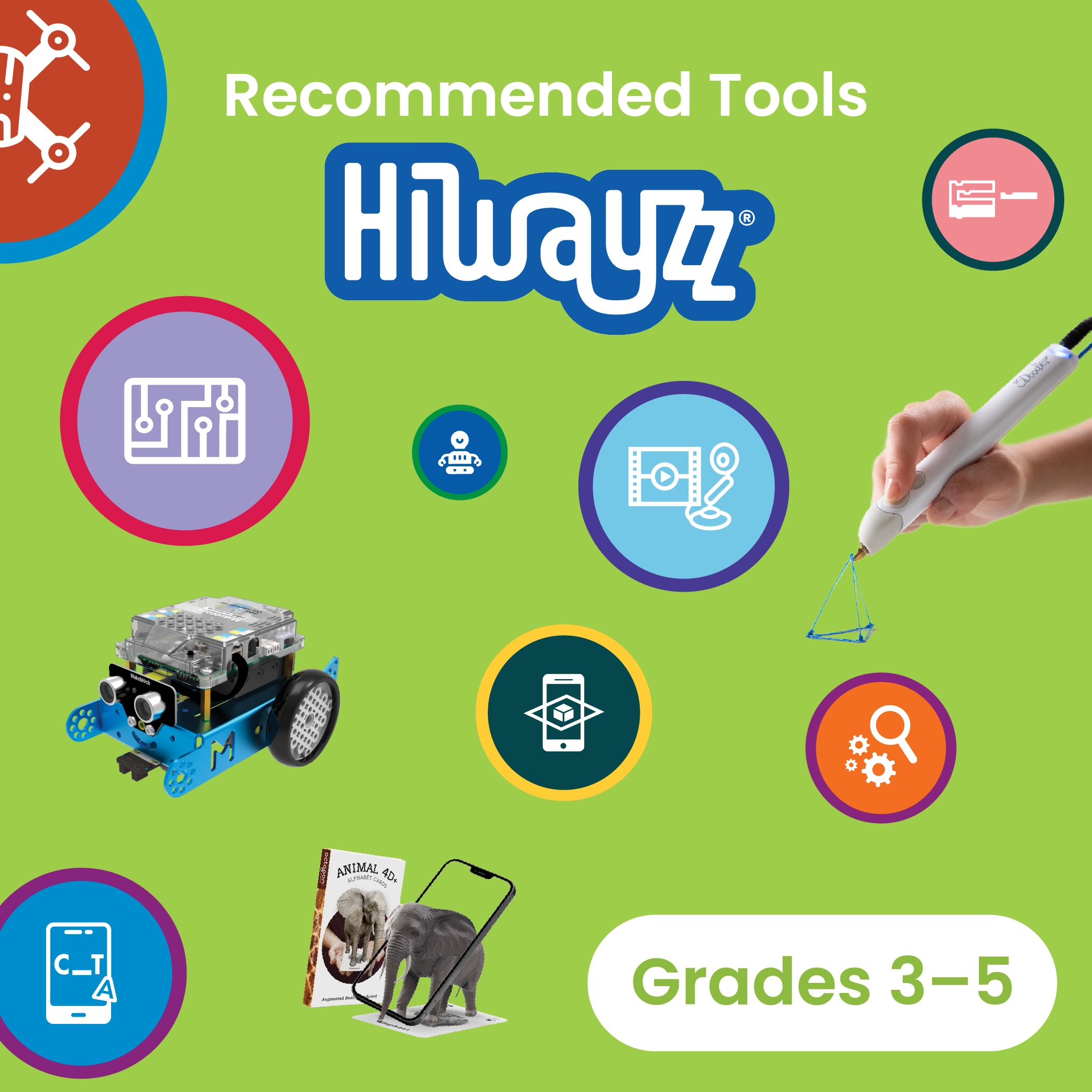 Recommended STEM tools for 3rd, 4th and 5th grades